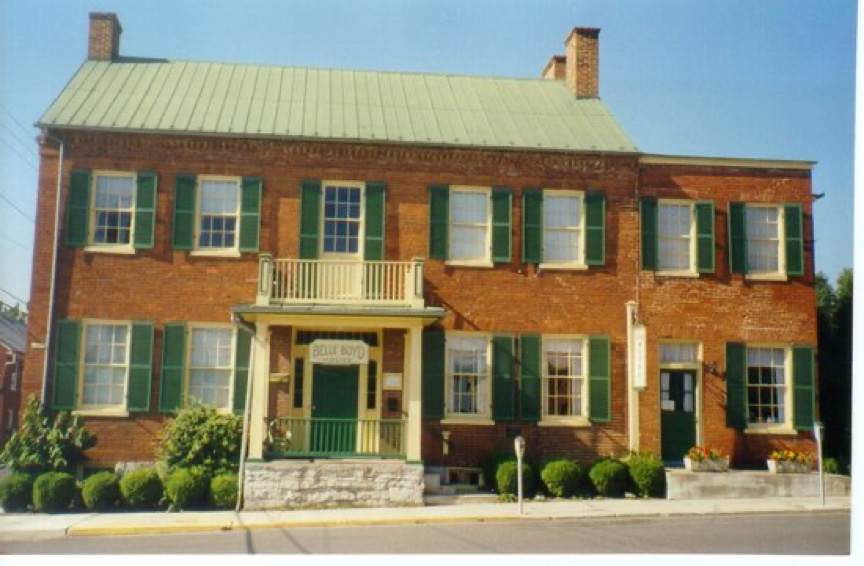 Belle’s father built this home in Martinsburg in 1857. His store is the addition on the right. This porch is where Belle and her sister Mary would have stood to watch the destruction of the railroad depot. The Boyds lived here only a few years before the family moved to a home on Queen Street that is no longer standing.